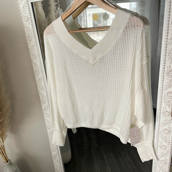 Free People Ivory Tunic Style Sweater XS - Picture 2 of 6
